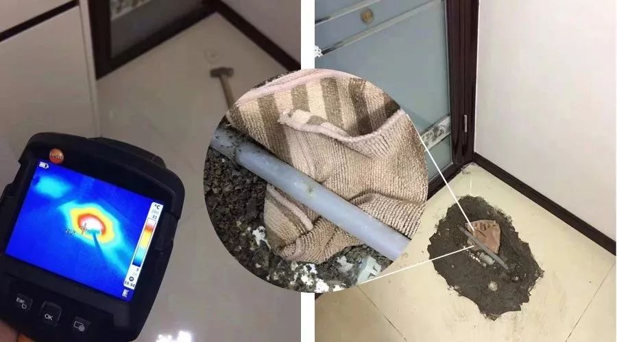 使用红外热像仪无损诊断地暖渗漏，，轻盈快捷！